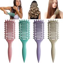 捲髮定義刷，2024年最佳捲髮定義造型刷，捲髮刷，通風髮刷，為女性定型和定義捲髮 - 彩色 - 查看 1