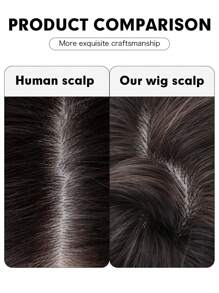 14 Inch Màu Nâu Ngắn Bob Tổng Hợp Thẳng Tóc Giả Với Nổ Và Chịu Nhiệt Tóc Giả Thích Hợp Cho Các Bạn Gái Sử Dụng Hàng Ngày trong Mùa Hè - màu nâu - Xem 7