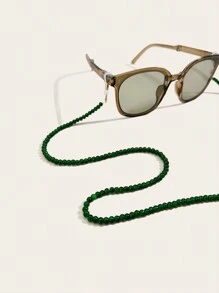 Correa para gafas de alta densidad de cristal de colores de moda, anti-pérdida, cadena para gafas de sol y gafas antideslizante, soporte para gafas, accesorios de gafas para mujeres