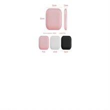 3-Level Adjustable Brightness Magnifying Mirror, Portable Foldable Round LED Makeup Mirror, 2X Magnification, USB Rechargeable, Mini Beauty Mirror - Pink - View 4