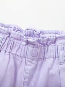Balabala Tween Girls Pants, Tween Girls Denim Shorts, Summer Big Kids' Fashionable Short Pants,