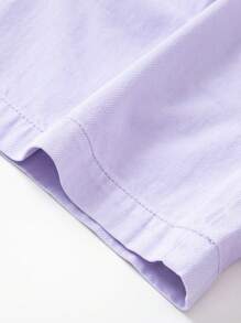 Balabala Tween Girls Pants, Tween Girls Denim Shorts, Summer Big Kids' Fashionable Short Pants,