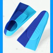 1 pieza de plantillas de natación de silicona con aletas anchas y diseño de punta abierta hacen que nadar sea fácil y divertido - ¡Adecuado para principiantes! Plantilla de caucho natural suave, hecha de silicona suave de alta calidad