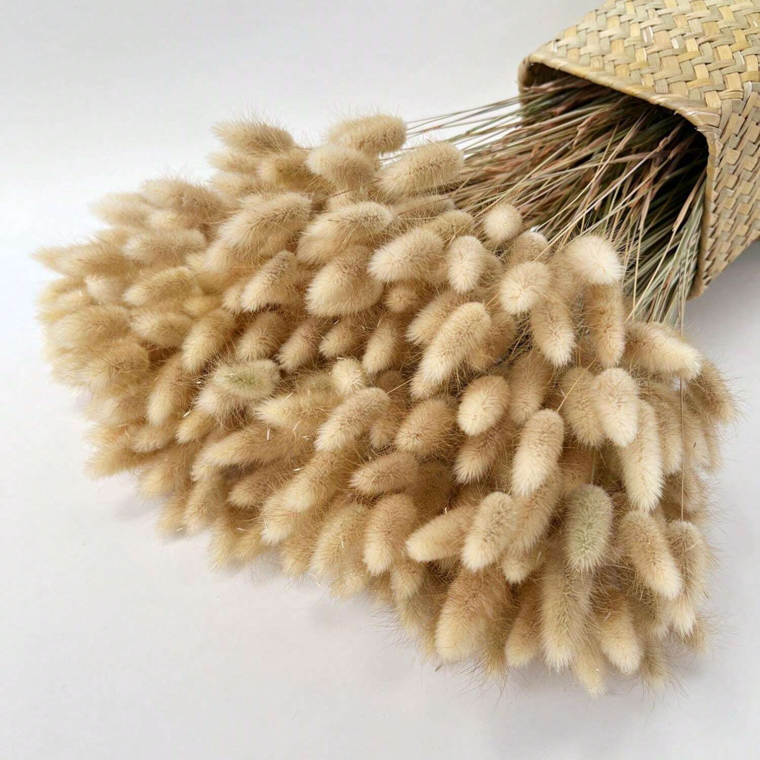Bouquet Fleurs Séchées Pampa 102 Pièces - Herbes Naturelles 40-45 Cm - Décoration Boho Salon, Chambre, Mariage