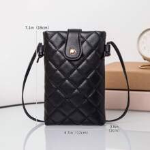 und stilvolle Cross-Body Schultertasche für Frauen mit Quasten Dekoration - Schwarz - Übersicht 2