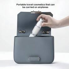 1pc Vacuum Press Bottle, 15ML/30ML/50ML/100ML, For Dispensing Lotion, Spray For Cosmetics, Skincare, Shower Gel, Shampoo And Perfume Travel Portable Empty Bottle