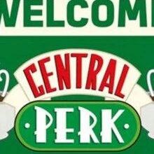 Friends Metal Central Perk Plaque (Green/White) - Green - View 2