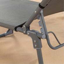 Color Baby Chaise longue pliante avec pare-soleil en textilène gris Aktive 193X53X30/75 cm (Color Baby 62288)