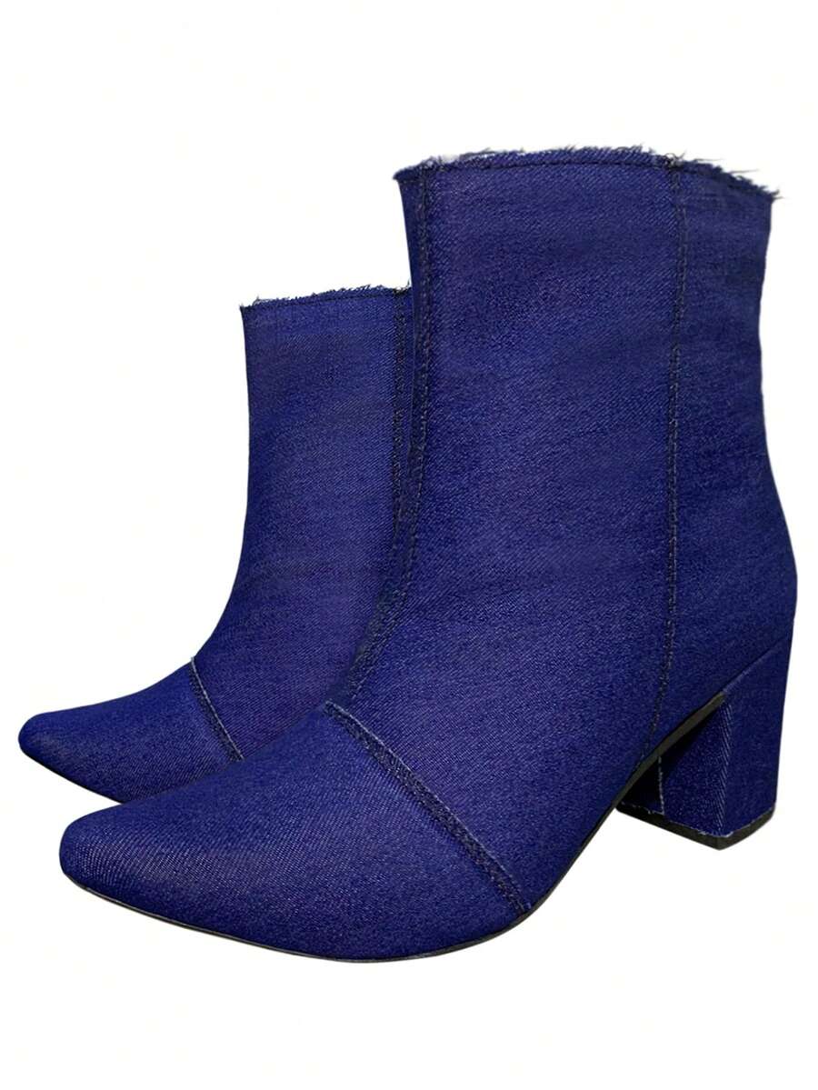 Women Ankle Boots & Booties - Xanh đậm - Xem 1