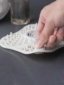 1入組浴室專用塑料頭髮過濾器，排水口防堵及防蚊蟲蓋，適用於水槽和淋浴器的頭髮捕捉器 - 彩色 - 查看 4