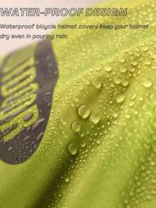 1pc/Bicycle Helmet Cover With Reflective Strip, Waterproof Cycling Helmet Rain Cover - Multicolor - View 7