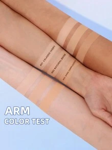 Polvo facial mate de control de aceite en 3 colores, polvo compacto duradero de fijación perfecta para el rostro con aplicación incluida