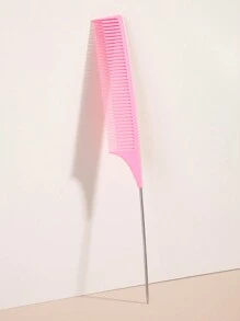 WANMEI 1pc Professional Hairdressing Comb, Salon Styling Comb, Anti-Static Pointed Tail Comb, Precision Sectioning Comb, Teasing Comb, Ideal For Hairstyling, Salon, Travel - Pink - View 10