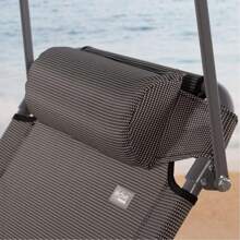 Color Baby Chaise longue pliante avec pare-soleil en textilène gris Aktive 193X53X30/75 cm (Color Baby 62288)