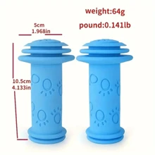 1pair Universal MTB Bike Handlebar Grips, Soft Rubber Handle Grips, Cycling Accessories