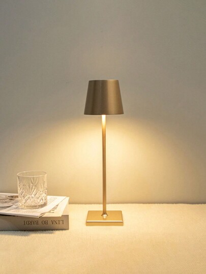 1pc Modern LED Table Lamp, 3 Color Temperature And Stepless Dimming, Rechargeable, Soft Light Protecting Eyes, Suitable For Bedroom/Dinner Table/Coffee Shop/Restaurant/Patio/Camping/Home Decoration/Room Decoration, Etc.