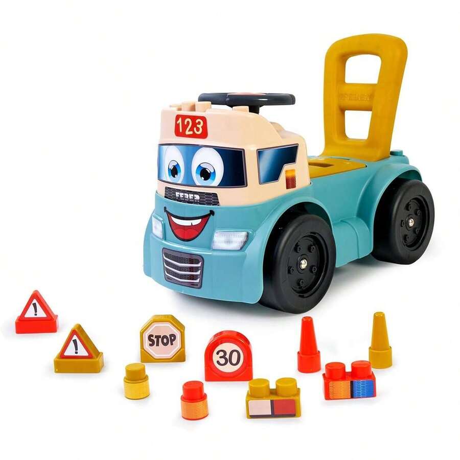 Casual Blocks Ride-On. Includes 10 Blocks. (Feber FED32000) ✅ Delivery 24/48h To Spain (Peninsula) - Multicolor - View 1