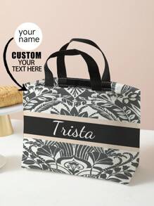 New Lunch Bag, Customized Lunch Bag (Photos, Scenery, Illustrations, Name), Can Be Customized According To Your Unique Design, Travel, Office, School, Picnic, Portable High-Capacity Lunch Bag Insulation, The Best Choice For Gifts Shop Back To School