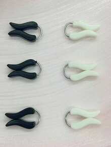 1包6个头巾别针/围巾夹，OPP袋包装 - 彩色 - 查看 3