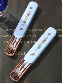 3 件餐具、1 个储物盒和 1 张贴纸、厨房、圣诞礼物 - 彩色 - 查看 6