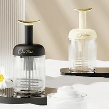 攜帶方便的手動泡沫器，適用於臉部潔面乳、洗髮水和沐浴露 - 黑色 - 查看 6