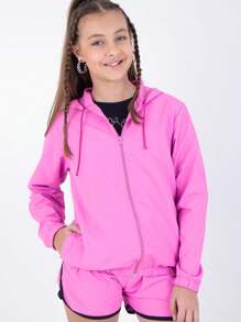 Tween Girls Jackets - 玫紅色 - 查看 2