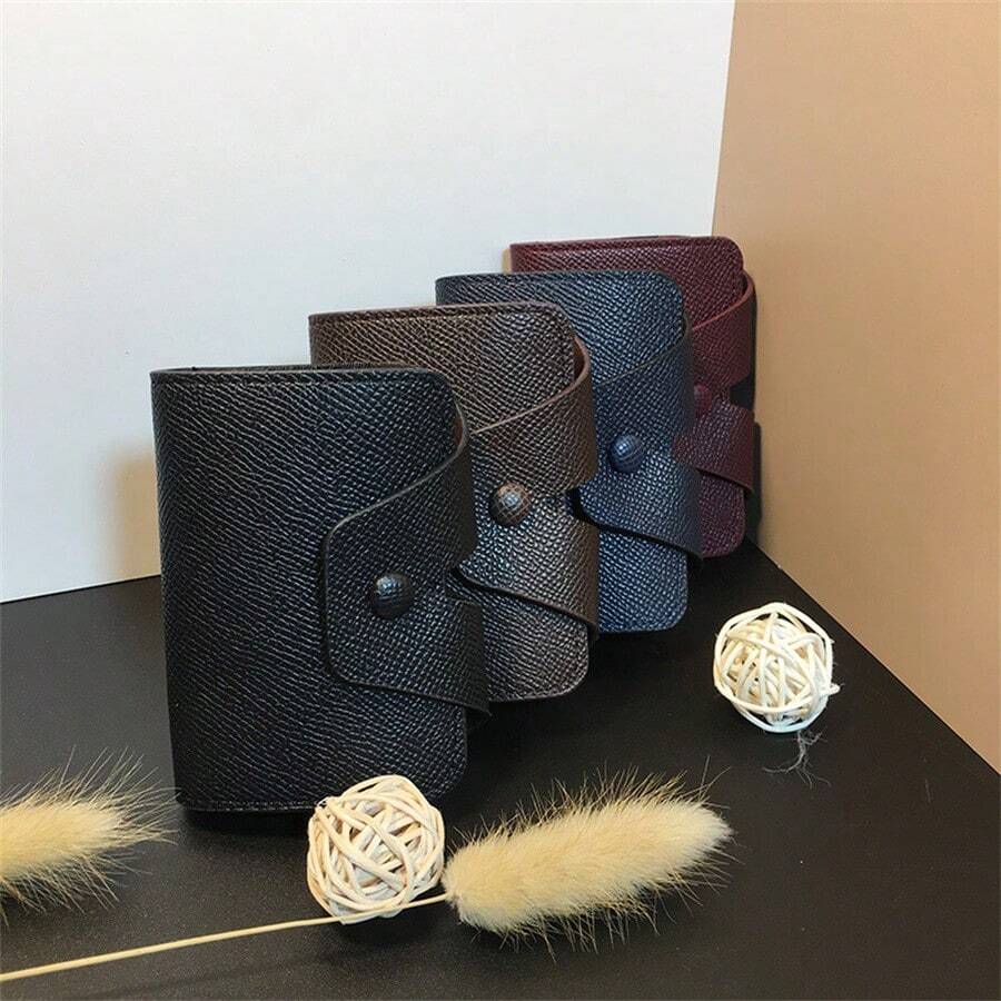 Wholesale Of Men's Multi Slot Bank Card Identification Bags With Large Capacity, Small Size, And Concealed Buckle Card Clips - Multicolor - View 1