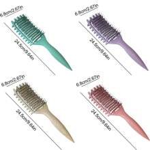 捲髮定義刷，2024年最佳捲髮定義造型刷，捲髮刷，通風髮刷，為女性定型和定義捲髮 - 彩色 - 查看 3