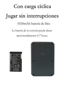 Consola De Juegos De Video Retro,Consola retro portatil G5 ,con Incorporada En 500 Juegos, con pantalla de 3.5",,conecta a un tv con cable rca incluido ,bateria recargable y cable de carga,regalos favoritos de los niños - Azul - Ver 7