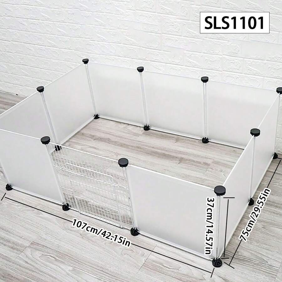 DIY Pet Cage Combination Iron Fence Enhanced With Grids Dog Isolation Barrier Teddy Pomeranian