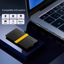 Kodak 便携式 SSD 1TB Type-C 外置固态硬盘 2TB USB 3.1 X200 512GB 256GB 128GB 迷你移动硬盘 兼容 PS4 笔记本台式机智能手机 - 黑色 - 查看 8