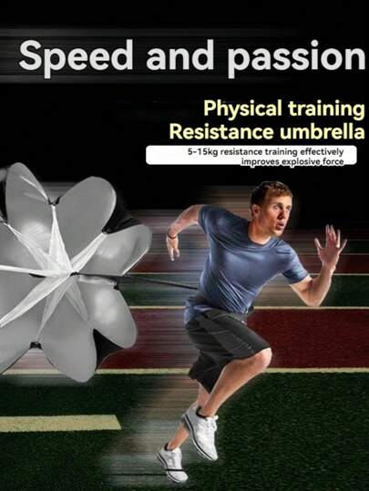 1pc Resistance Parachute For Track And Field Training, Sprint, Deceleration Parachute, Youth Fitness, Football Training Equipment, Outdoor Sports, Back To School Season, Sports Holiday Essentials