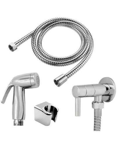 Hidrofix Kit Ducha Higiênica Cromada Banheiro Lavabo Bidê 1,2m ABS 14 Volta