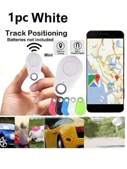 1 件定位器，智能钥匙查找器迷你汽车 GPS 追踪器，重要文件，带防丢失报警功能的宠物，不含电池手机挂件手机配件飞机配件国际旅行夏季露营科技配件健身房旅行手机配件