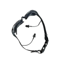 1pc One-Piece Earplug Swimming Goggles, Anti-Fog & Water-Resistant, For Outdoor Water Sports And Swimming Pools, Summer - Black - View 4