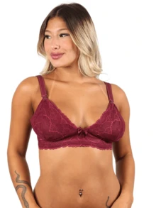 Maternity Lingerie - 酒紅色 - 查看 1