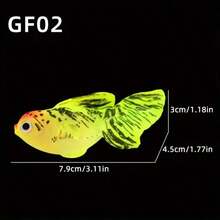 1pc Wholesale Luminous Simulation Goldfish, Soft Silicone Plastic Fake Fish For Fish Tank Decoration - Multicolor - View 9