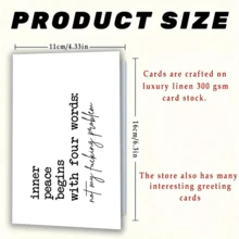 1pc Funny And Creative Birthday Card Quotes About Life, Not My Problem Funny Birthday Cards For Her, Funny Ironic Quote Cards For No Reason Encouraging Cards - Red - View 2