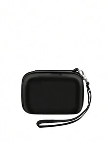 1 件黑色数码相机收纳袋，带拉链，防水防震，多层热压工艺，简约便携，迷你旅行包，适用于学校、办公室、旅行、男女通用数码相机包大学返校相机包佳能宿舍移动电源 - 黑色 - 查看 4