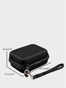 1 件黑色数码相机收纳袋，带拉链，防水防震，多层热压工艺，简约便携，迷你旅行包，适用于学校、办公室、旅行、男女通用数码相机包大学返校相机包佳能宿舍移动电源 - 黑色 - 查看 5