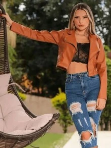 Women Jackets - Lạc đà - Xem 3