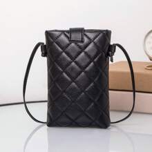 und stilvolle Cross-Body Schultertasche für Frauen mit Quasten Dekoration - Schwarz - Übersicht 4