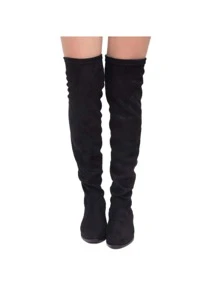 Women Over-The-Knee Boots - Black - View 4