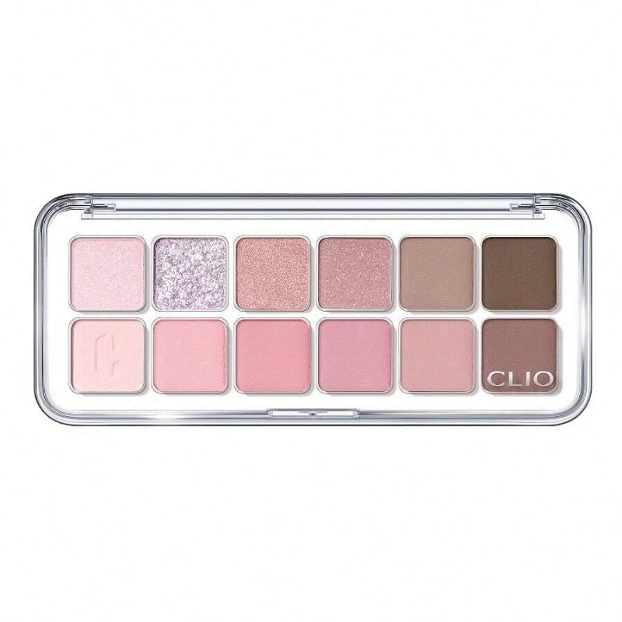 Make Pro Eye Palette Air #04 Pink Pairing, 12 Colors Matte Eyeshadow,Lightweight Texture,Portable 7.2g/0.25oz - 彩色 - 查看 1