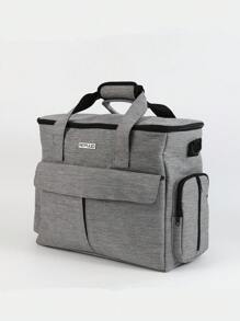 FULED 狗狗旅行包，狗狗食物背包，狗狗零食背包，狗狗猫咪周末宠物旅行套装，符合航空公司规定，带多功能口袋的旅行包，含2个宠物食品容器和2个可折叠硅胶碗（硅胶碗颜色随机） - 彩色 - 查看 10