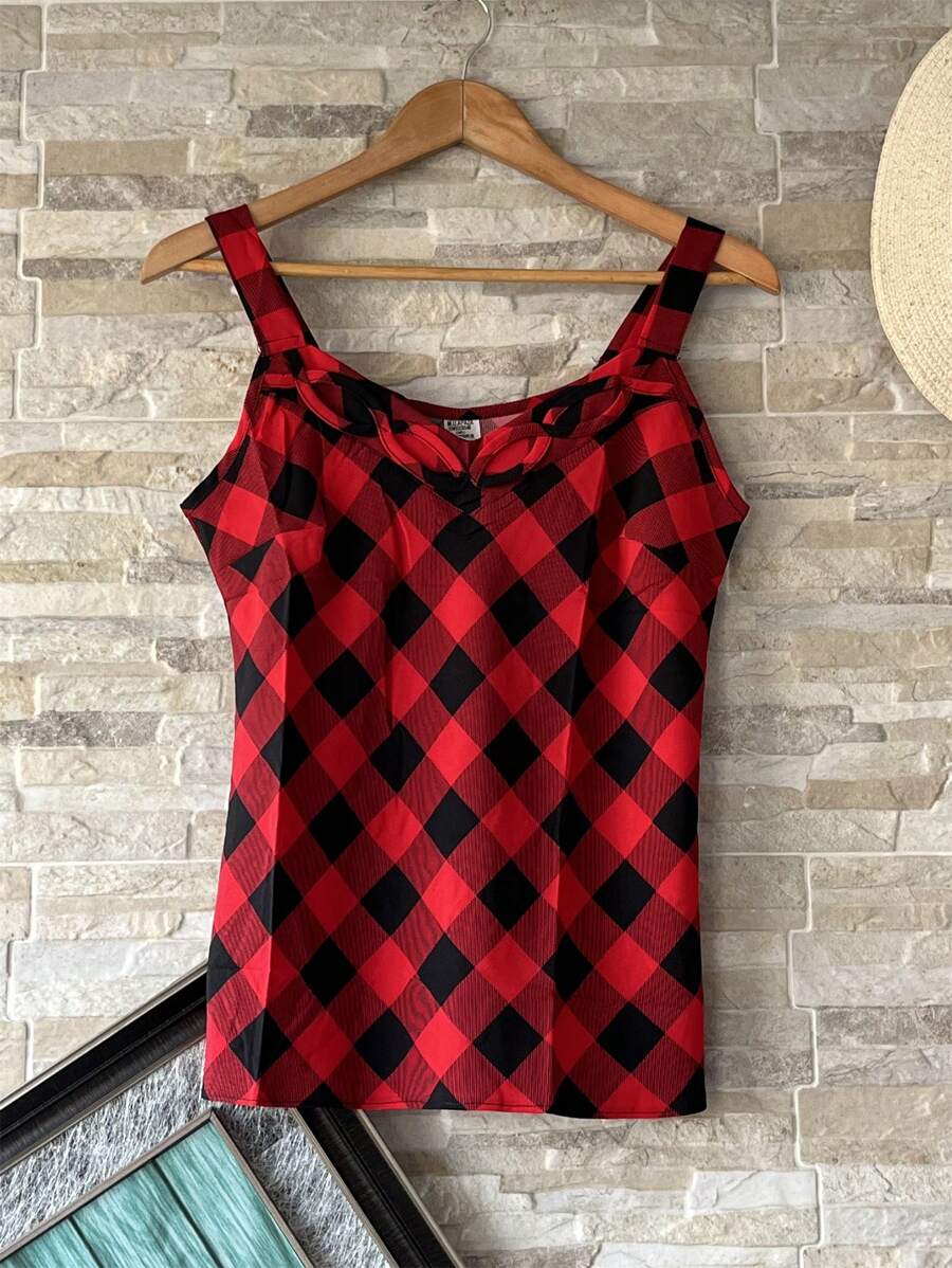 Women Tops - 紅色 - 查看 1