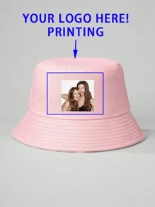 1入組成人實色漁夫帽，客戶可按自己的偏好自定義任何圖片或相片印花 - A - 查看 6