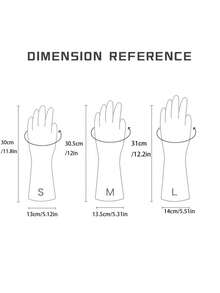 1 Pair Dishwashing Gloves, Practical Household Cleaning Gloves For Laundry, Durable PVC Material Waterproof Rubber Gloves - Multicolor - View 3