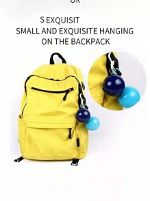3/4/5pcs Portable Raincoat Ball, Disposable Thickened Raincoat With Ball-Shaped Storage Box, Suitable For Hiking & Camping; Can Hang On Backpack; Random Color Camping Stuff