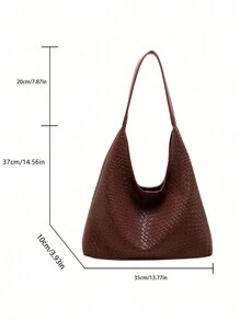 low tea 1 pièce Sac fourre-tout en PU de couleur unie avec fermeture magnétique pour femmes, sac à main à poignée supérieure de style hobo végétalien pour le voyage, les achats, les sorties, les cadeaux pour femmes, le travail, les affaires, les déplacements